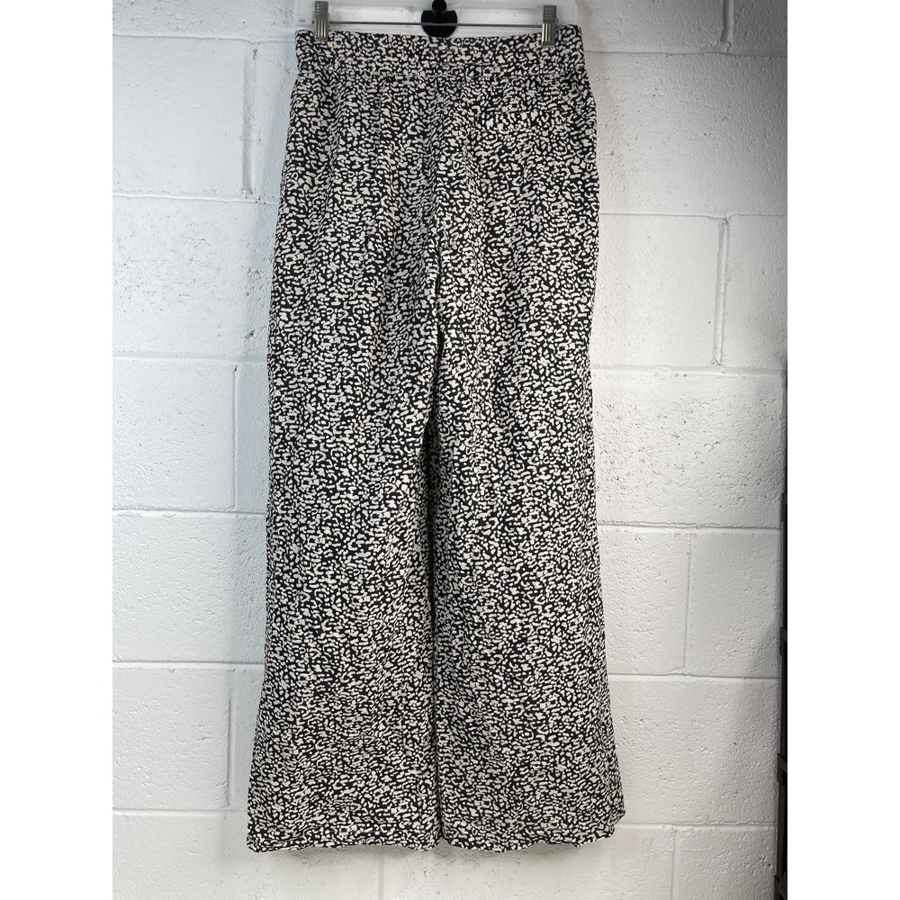 Marine Layer Allison Trouser Pants s XS Cheetah Leopard Print Wide Leg Smocked